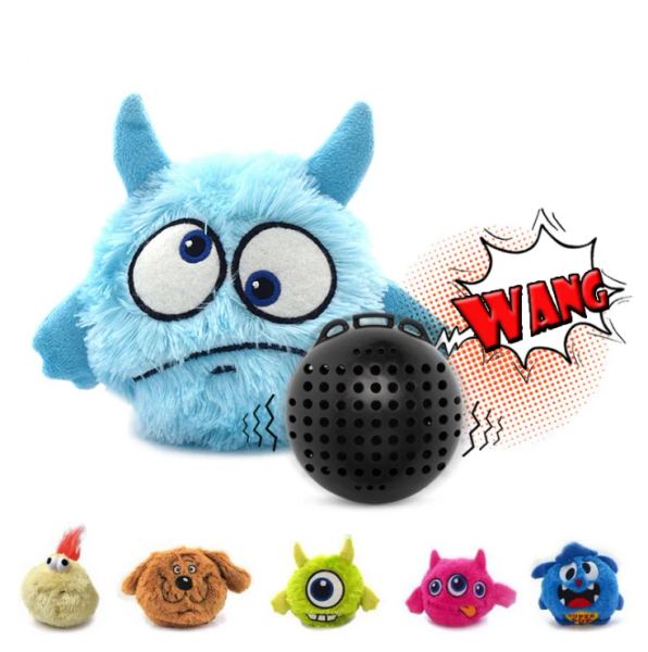 Jouets balle jouets chiot automatique électronique secouer chien fou jouet en peluche rire chien jouets exercice divertissement interactif oiseau