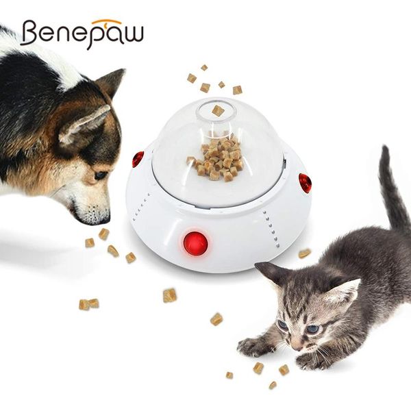 Benepaw – jouets interactifs pour chiens, distribution intelligente de nourriture, entraînement au qi, jouets pour chiots, Puzzle, détection, arrêt automatique, facile à nettoyer