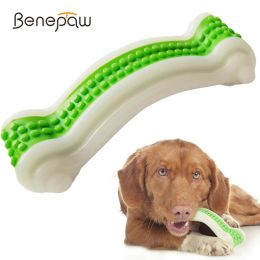 Jouets Benepaw jouets en os de chien non toxiques résistant aux morsures jouet à mâcher pour animaux de compagnie en toute sécurité pour petits et grands chiens soins dentaires goût de peau de vache jeu de jeu pour chiot