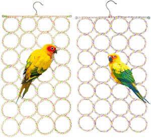 Toys Bird Climbing Net Parrot Swing Toys met haken vogelbenodigdheden voor kaketoes Parakets Lovebirds Pet Pet Supplies