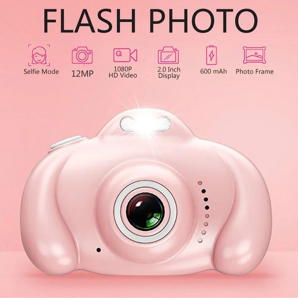Jouets caméra Mini 20 pouces HD IPS écran enfants 1080P enregistreur vidéo Flash Po 12MP caméscope pour enfants cadeau 240314