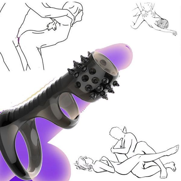 Les jouets peuvent être réutilisés Retenir l'éjaculation retardée Pénis Coq Vêtements de chasteté Homme sexy Stimuler le clitoris féminin Pr