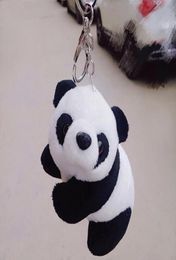 Toys dessin animé peluche mignon panda keychain India uk bulk keyring porte clés de voiture clés chaînes hommes femmes souvenirs souvenir chaveiro2438749