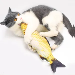 Toys Cat Fish Toy Scratcher Simulation interactive Hi Relaxation Puppet Pussy Pet Supplies Farmed Playing
