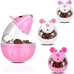 Toys Cat Food Ball Dispenser, petites boules d'aliments pour chats Slow Feeder Mice en forme de gobelet Cat Food Tyt Treat Cat Toy Feeder Toy pour l'entraînement