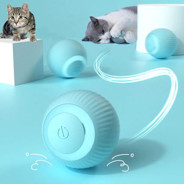 Toys Cat interactive balle Smart Cats Toys Electronic Cat Toy Intérieur Automatique Rolling Magic Ball Cat Game Accessoires Pet Produits