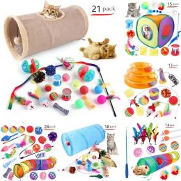 Toys Cat Toy Mouse Forme Ball Cats pliables Play Tunnel Chat drôle Cat Tent Tent Fish Fish Fish Set Kitten Supplie Accessoirerie