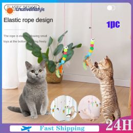 Toys Cat Toy Sticky Disc interactif jouet swing élastique porte suspendue corde