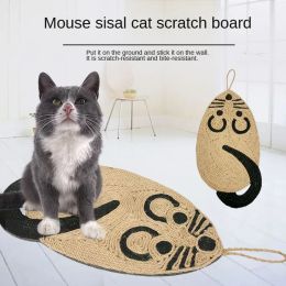 Speelgoed Kattenspeelgoed Muis Sisal Kattenkrabplank kan worden opgehangen Kattenbakkussen Krasbestendig Sisal Pad Rat Sisal Kattenkrabplank