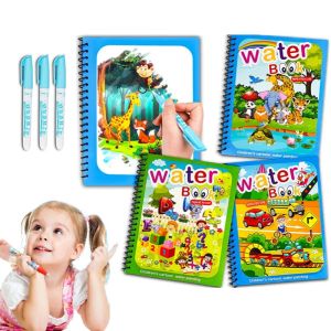 Toys Enfants Apprend Education Toy Magic Water Livre avec stylo bébé Montessori Toys Dessin Livres de coloriage pour enfants 2 à 4 ans