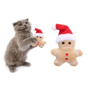 Toys Collection de Noël mignon chat toys chapeau de Noël homme painbreur