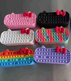 Speelgoed Munten Portemonnee Etui Feestartikelen Kleurrijk Push Bubble Zintuiglijk Squishy Anti-stress Autisme heeft anti-stress nodig Rainbowa548193505