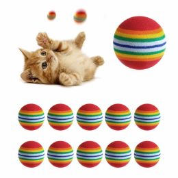 Toys Colorful Ball Cat Toy Ball Interactive Cat Toys mâcher Hilet Scratch Natural Natural Ball Training Toys for Cats Pet Supplies