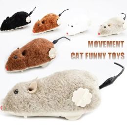 Toys Creative Cat Toy Clockwork Spring Power Plush Mouse Toy Motion Rat Cat Dog Playing Toy Pets Interactive Toys Pet Products