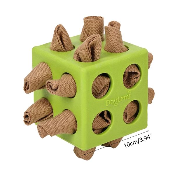 Toys D0AD Cubo de olfateo de juguete para perro, alimentación lenta, entrenamiento de trabajo de nariz de perro pequeño, cubo de olfateo para mascotas, alimentación lenta