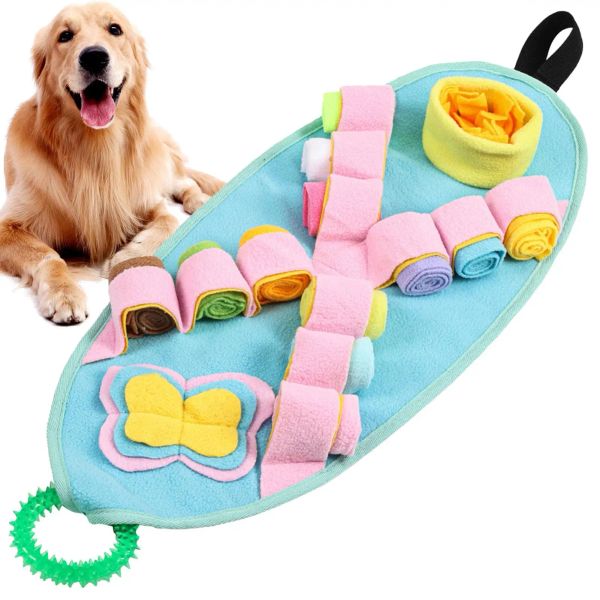 Jouets tapis d'activité pour chien tapis de reniflage pour animaux de compagnie tapis antidérapant pour chien tapis de Congestion nasale tapis de Stimulation cérébrale jouet tapis d'entraînement pour animaux de compagnie travail du nez