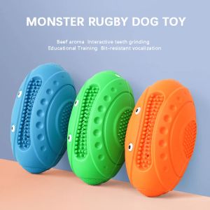 Speelgoed Hondenbal Kauwspeelgoed Rubberen Monsterbal Piepende Maaltandreinigingsstok Puppy Interactief speelgoed Huisdieren Accessoires Hondenproducten