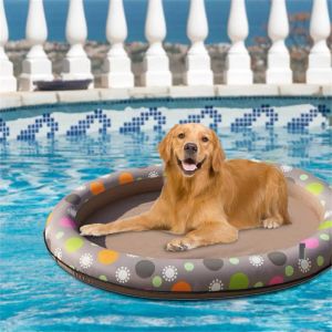 Juguetes para perros, hamaca inflable para mascotas, piscina, cama flotante, juguete de agua, anillo de natación para primavera y verano, juguete inflable de playa para perros y gatos