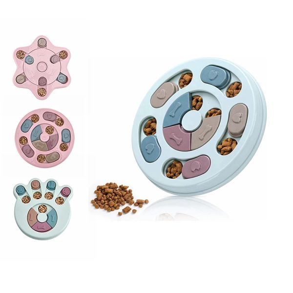 Jouets Puzzle pour chien jouet à alimentation lente distributeur de friandises pour chiot bol à alimentation lente jouet d'entraînement pour chien jeux de cerveau pour chien avec antidérapant améliorer le QI jouet