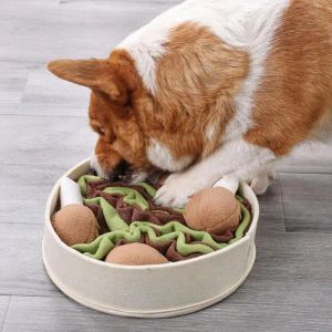 Jouets Jouet reniflant pour chien |Seau de cuisse de poulet sain pour animaux de compagnie |Jouets sûrs de chien de puzzle de festin d'enrichissement pour de petits chiens moyens et grands