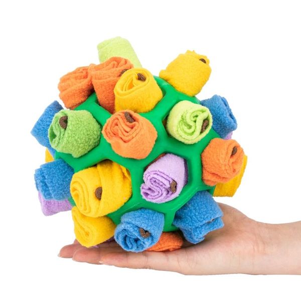 Jouets en peluche pour chiens, boule distributrice de friandises, jouet interactif à mâcher pour animaux de compagnie, réduisant l'ennui, prévenant l'obésité