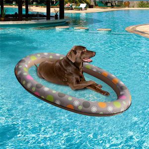 Juguetes Piscina para perros Hamaca portátil Piscina para mascotas Cama flotante Anillo de natación para primavera y verano