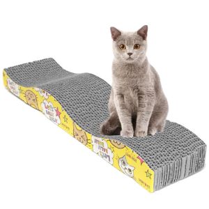 Toys Drop Shipping chat chaton en papier carton ondulé de plaque à gratter pad gratte-lit des tapis de lit de tapis de lit de haute qualité