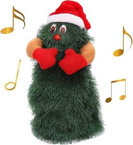 Juguetes Árbol de Navidad eléctrico juguete de peluche canto y baile juguetes de Navidad decoraciones animadas regalos de Navidad para niños pequeños jd