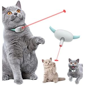 Jouets collier amusant électrique intelligent pour chaton, collier de chat amusant, jouets laser portables pour chat, colliers de jouets d'entraînement électroniques