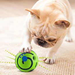 Speelgoed Plezier Giechelgeluiden Bal Interactief hondenspeelgoed Puppy Kauwspeeltjes Wobble Wag Giggle Ball Hond Speelbal Training Sport Huisdierproducten