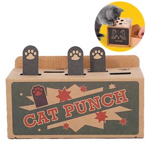 Juguetes divertidos DIY ratón Pop-Up rompecabezas juguetes para gatos golpe para mascotas juguete para rascar juego interactivo de ratones topo juguete para gatos tratar ejercicio entrenamiento