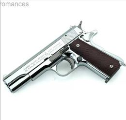 Jouets pistolet 1911 alliage eau Gel Blaster métal Airsoft jouet pistolet modèle de tir manuel pour Adts Collection accessoires de film rapport de jouet 1 2.05 meilleure qualité 240307