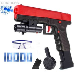 Speelgoedpistool Pistoolspeelgoed 2022 Elektrisch Handmatig Watersplatter Bal Speelgoedpistool Paintball Pistool Buitenspellen CS Gel Blaster Airsoft Pistool Voor Jongens Geschenk T220907 240306