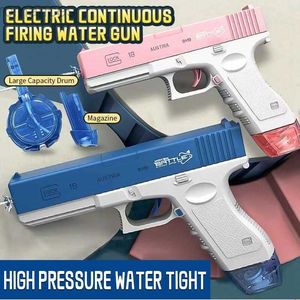 Speelgoedpistool Nieuw waterpistool Elektrisch pistool Schieten Modelspeelgoed Volautomatisch Zomerwater Strandspeelgoed voor kinderen Jongens Meisjes Volwassenen S2013 240306