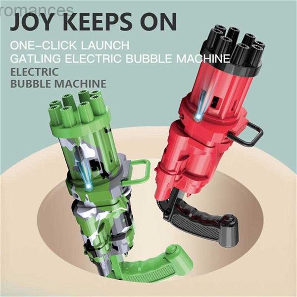 Jouets pistolet été enfants bulle jouet pistolet mariage en plein air automatique électrique savon eau machine de soufflage pour enfants livraison DHL cadeaux de noël 240306