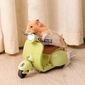 Jouets Hamster cascadeur moto rotative à 360 degrés, musique légère, Scooter électrique, jouet créatif, cadeaux, fournitures pour animaux de compagnie