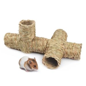 Toys Hamsters Rat Grass Straw Tubes Tunnels Play Toys for Small Pet Guinte Pig Hamster Syrian Hamster Chinchilla Accessoires
