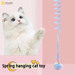 Speelgoed hangend deur elastisch touw kat speelgoed teaser stick selfie automatisch touw grijpen zuigbeker hangende deur swing interactief