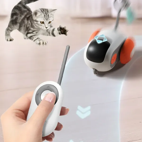 Toys Intelligent Smart Car Cat Toys Funny Stick Feather Kitten Pet Supplies Party et pour Cat Interactive Cat Toys