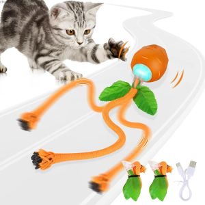 Toys Interactive Cat Toy, 3 Modes de travail Trajectoire de mouvement irrégulier Toys pour les chats intérieurs Self Play, stimule les sens des chats drôles