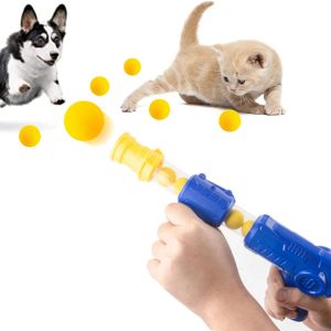 Toys Interactive Cat Toy Ball Dog Dog Aerodynamic Shooter Cats Game Eva Soft Bomb Lancener Kitten Toys Launchage Training Enfants Gift Pet Gift