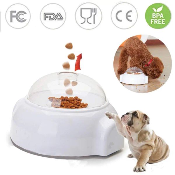 Jouets interactifs pour chiens, jouets pour augmenter le qi, lanceur de catapulte amusant, alimentation pour chiens, jeu d'entraînement, distributeur automatique de friandises pour animaux de compagnie