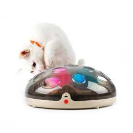 Toys interactief elektrische draaitafel grappig speelgoed voor katten veer teaser oplaadbare maglev stuiteren van het vangen van Kat -spelcomplexen