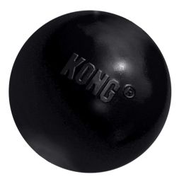 Toys KONG Extreme Ball - Jouet pour chien en caoutchouc durable pour mâcheurs puissants, noir