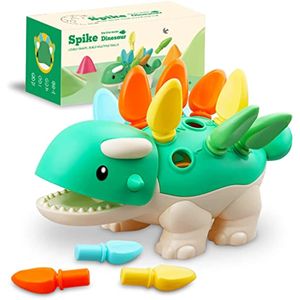 Jouets Activités d'apprentissage Jeux de dinosaures éducatifs Bébé Sensoriel Motricité fine Jouet de développement Rangement facile