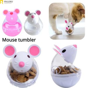 Toys Mouse Tobile Tobilisation Food Food Feger Puzzle Puzzle Cartoon Cats Toy Leakage Ball Kitten Interactive Toys Alimentation lente