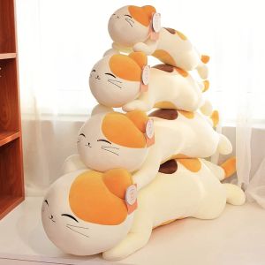 Toys New Hot Huggable Kawaii Sleeping Oreiller en peluche en peluche mignon chat en peluche toys dessin animé Cushion Kids Girl Birthday