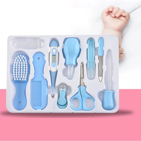 Toys Articles nouveau-nés Kit d'hygiène pour bébé pour bébés Kit de soins de santé Ciseaux Nail Thermomètre Thermomètre Brushing Bruss Scissor multifonction