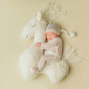 Juguetes Accesorios de fotografía recién nacido Sesión de fotos de caballos Pony Toy Baby Photography Props Recien Nacido