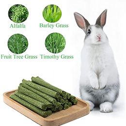 Speelgoedpakket van 30 natuurlijke timothy hooi stick kauwspeelgoed cavia cinchilla konijn hamster eekhoorn en andere kleine dieren
